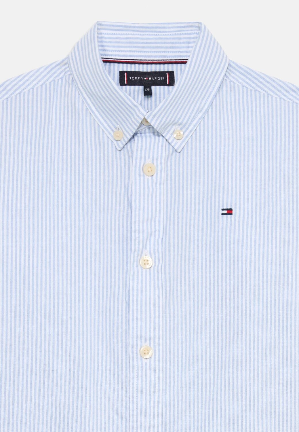 TOMMY HILFIGER – Camicia Bambino a Righe in Cotone Stretch