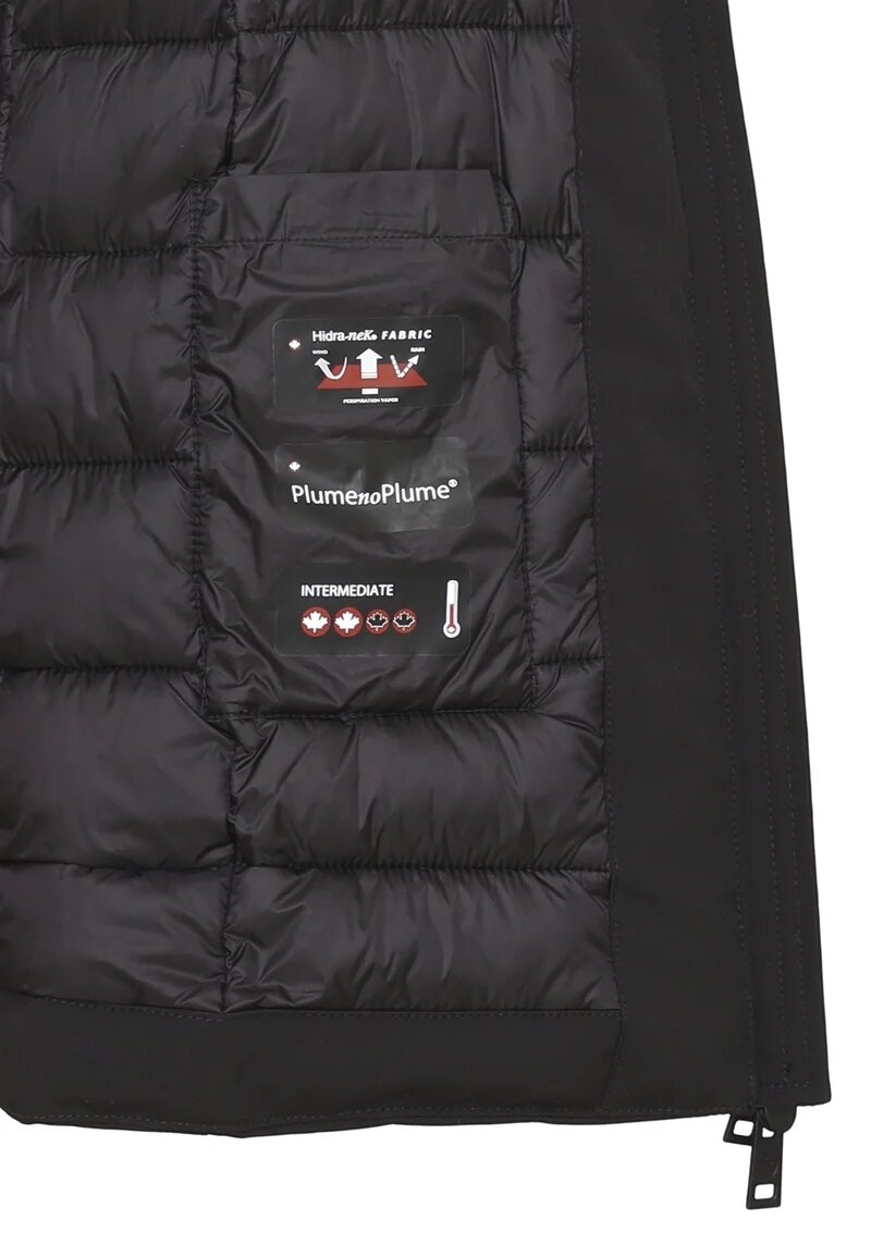 Canadiens Giubbotto Nero Bambina In Tessuto Con Cappuccio | Elegante AI25 | CammarataMode