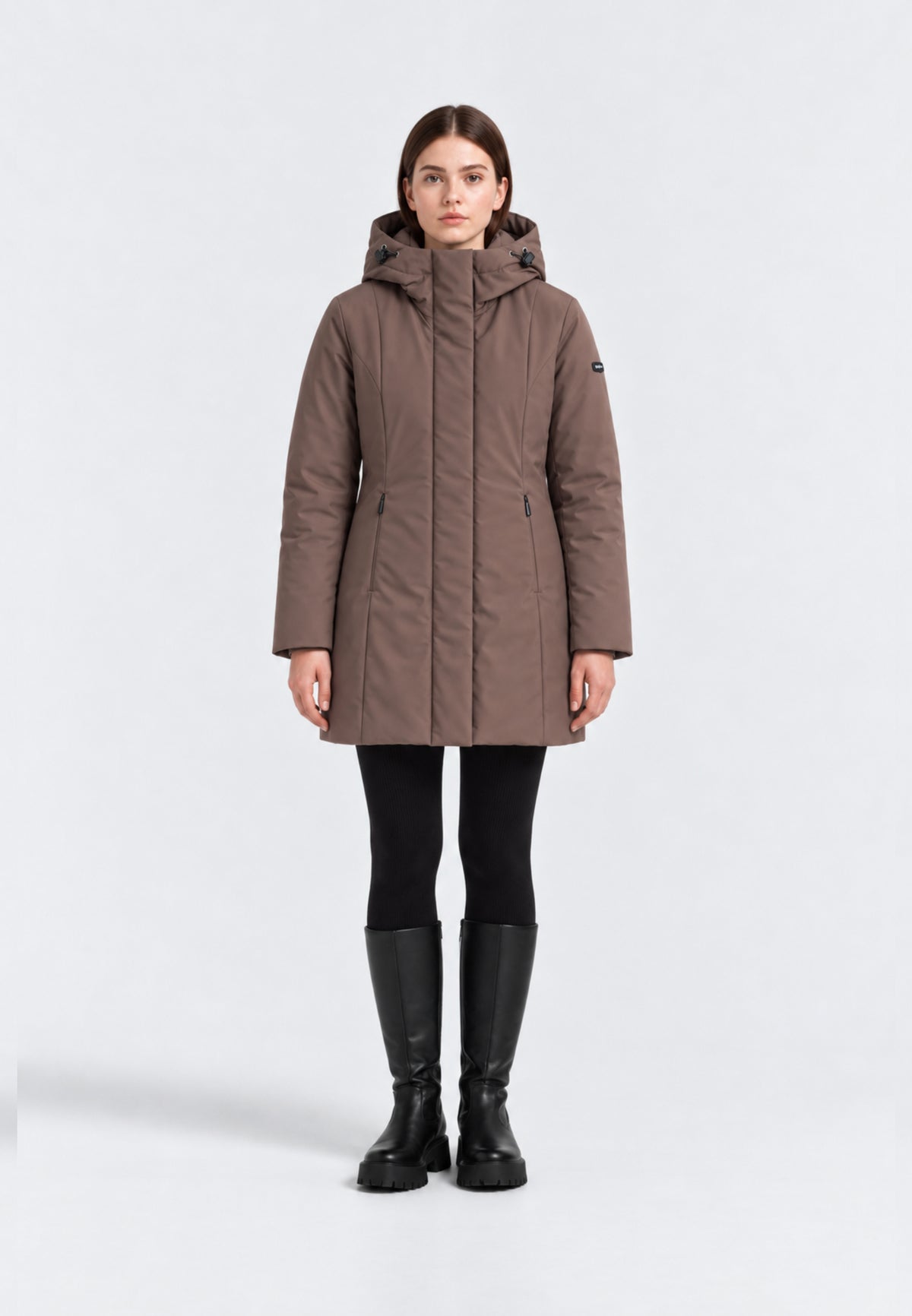 REFRIGIWEAR GIUBBOTTO marrone lungo sagomato Donna LADY TECH/1 JACKET.MARRO_