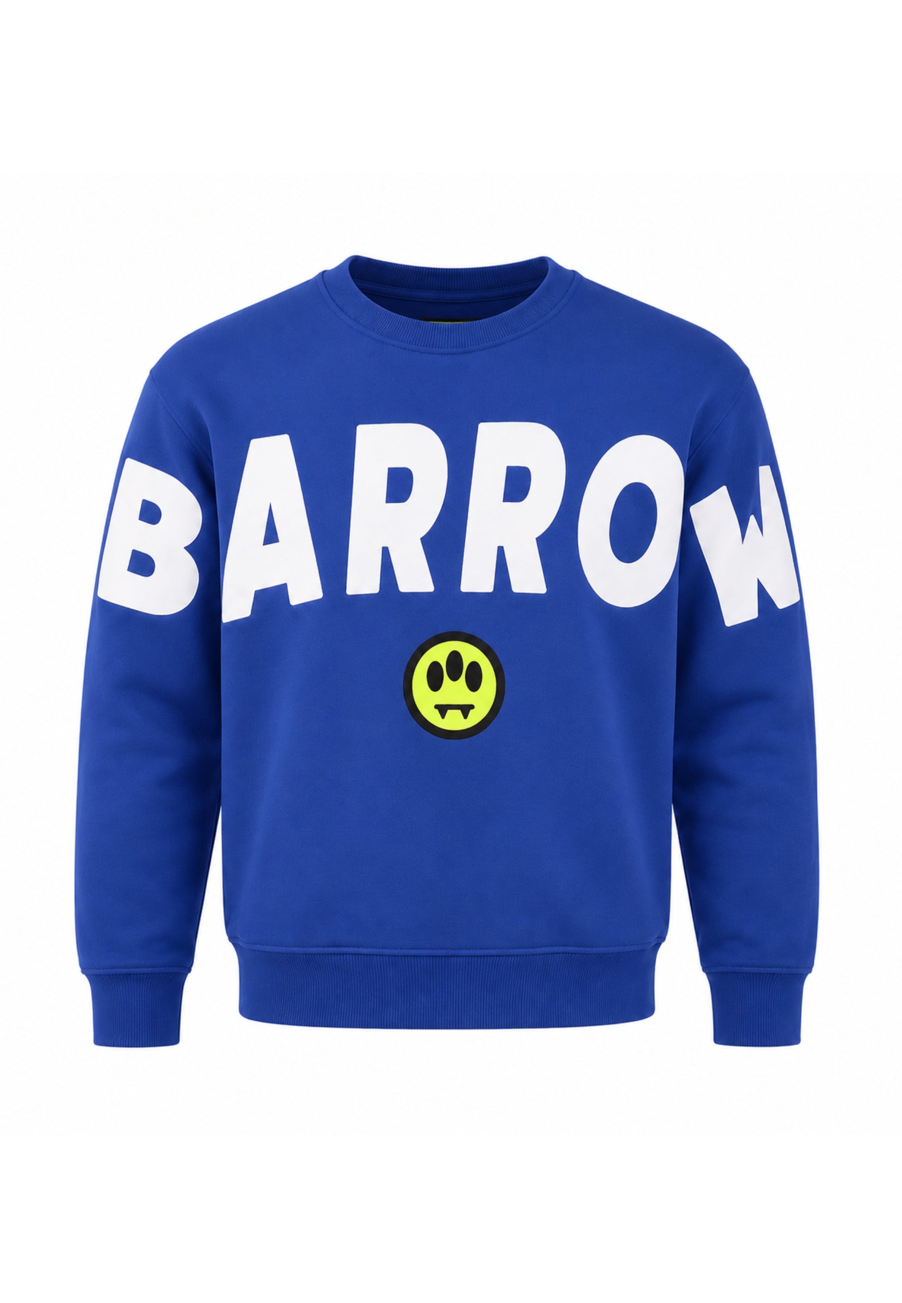 BARROW FELPA ROYAL GIROCOLLO CON MAXI SCRITTA Bambini e ragazzi F6BKJUSW016.ROYAL_