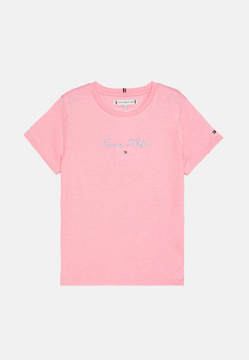 T-shirt rosa Tommy Hilfiger per bambina - ROSA | CammarataMode