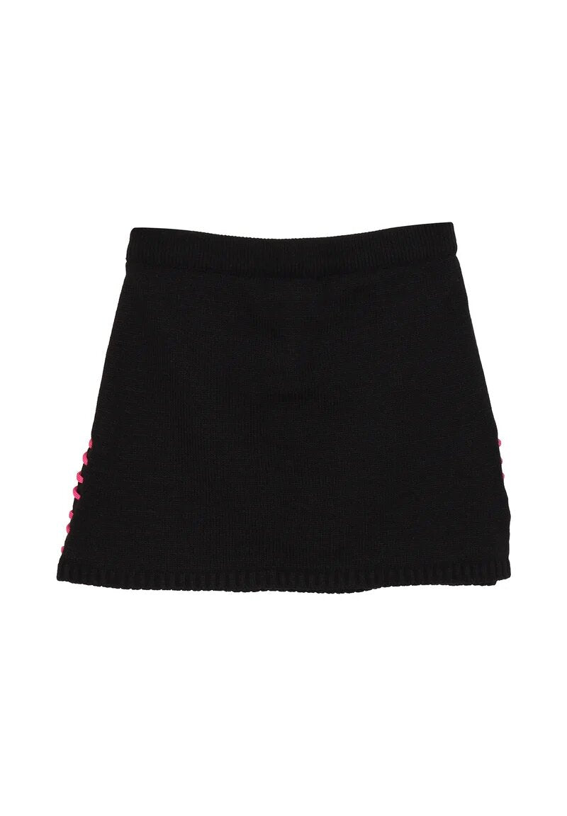 Gaelle Paris Completo Nero Bambina In Lana Girocollo | Elegante AI25 | CammarataMode