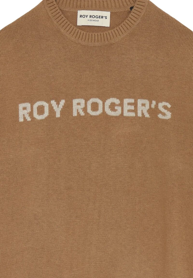 Roy Rogers maglione bambino e ragazzo cammello cotone e lana logo | CammarataMode