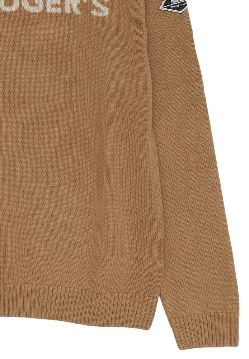 Roy Rogers maglione bambino e ragazzo cammello cotone e lana logo | CammarataMode