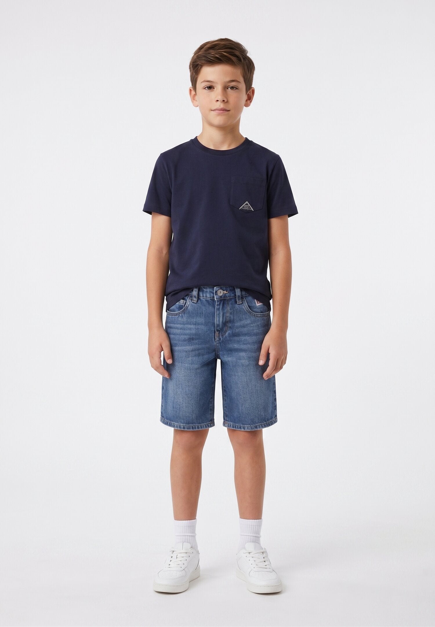 Roy Roger's Tshirt Blu Con Logo Dul Taschino Bambino RG107_