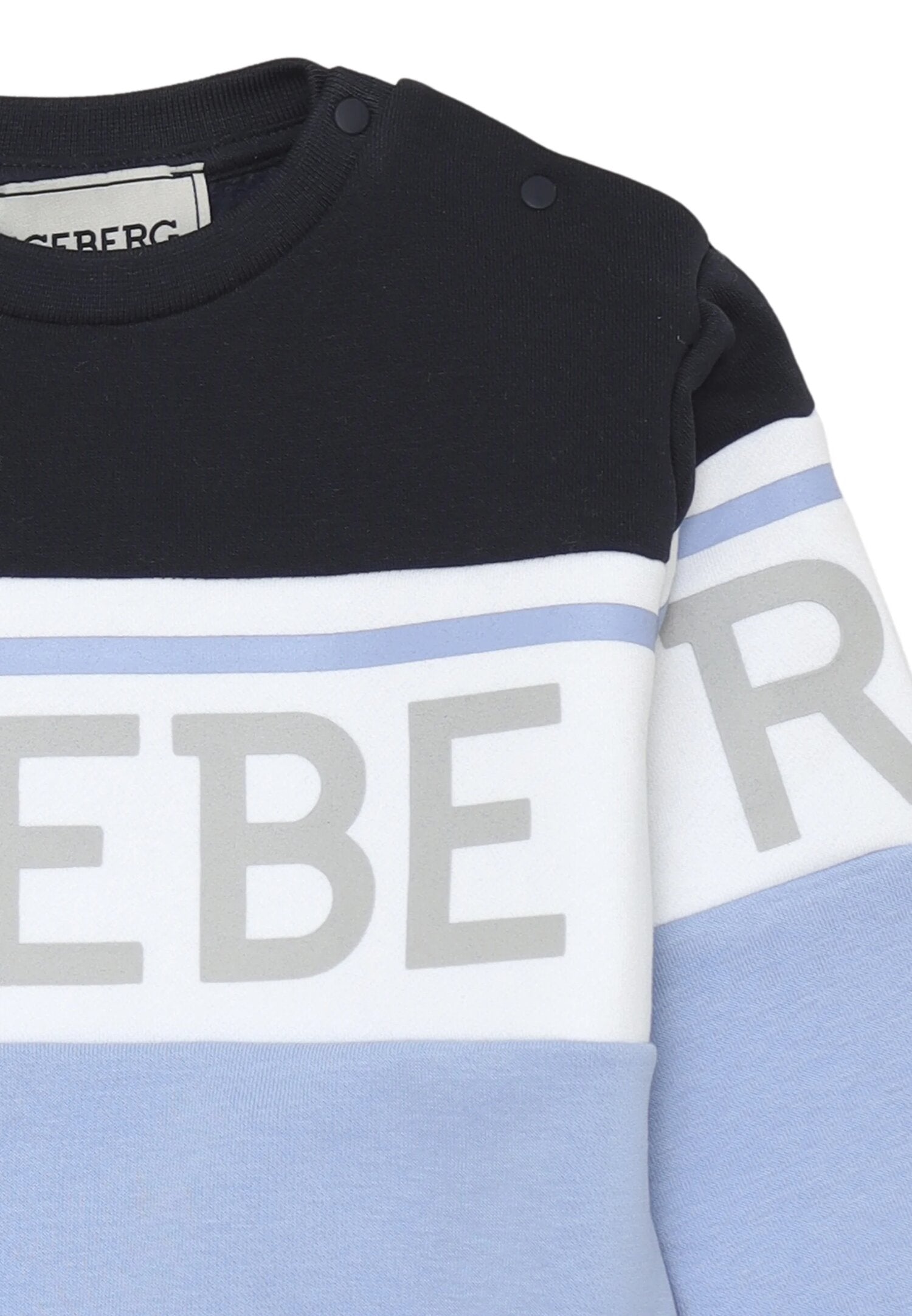 Iceberg Felpa Celeste Neonato In Cotone Girocollo Tipo Sportivo AI25