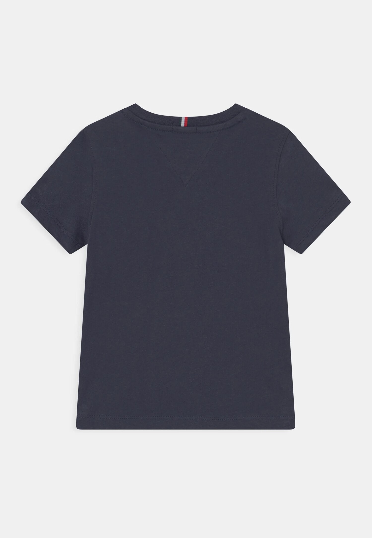 Tommy Hilfiger Tshirt Blu Bambino In Jersey Maniche Corte Scuola PE26