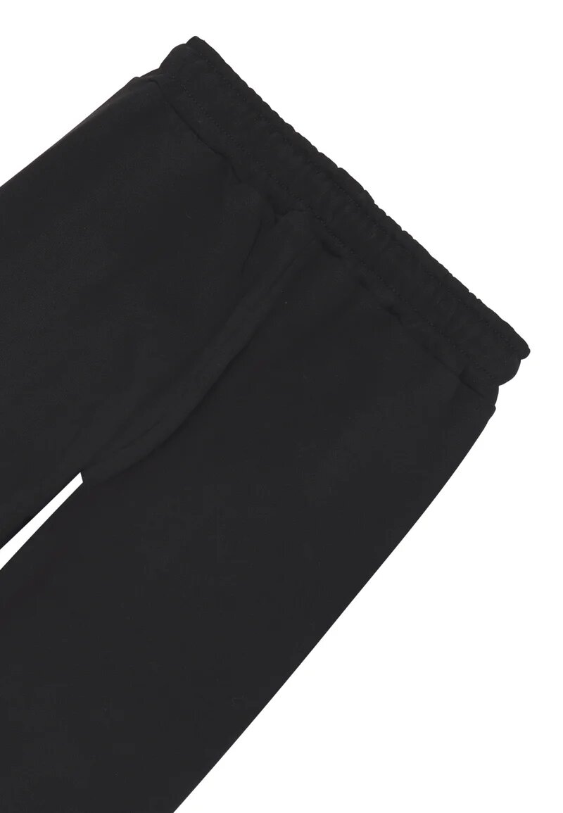 Disclaimer pantaloni sportivi bambino neri cotone inverno stampa laterale - NERO | CammarataMode