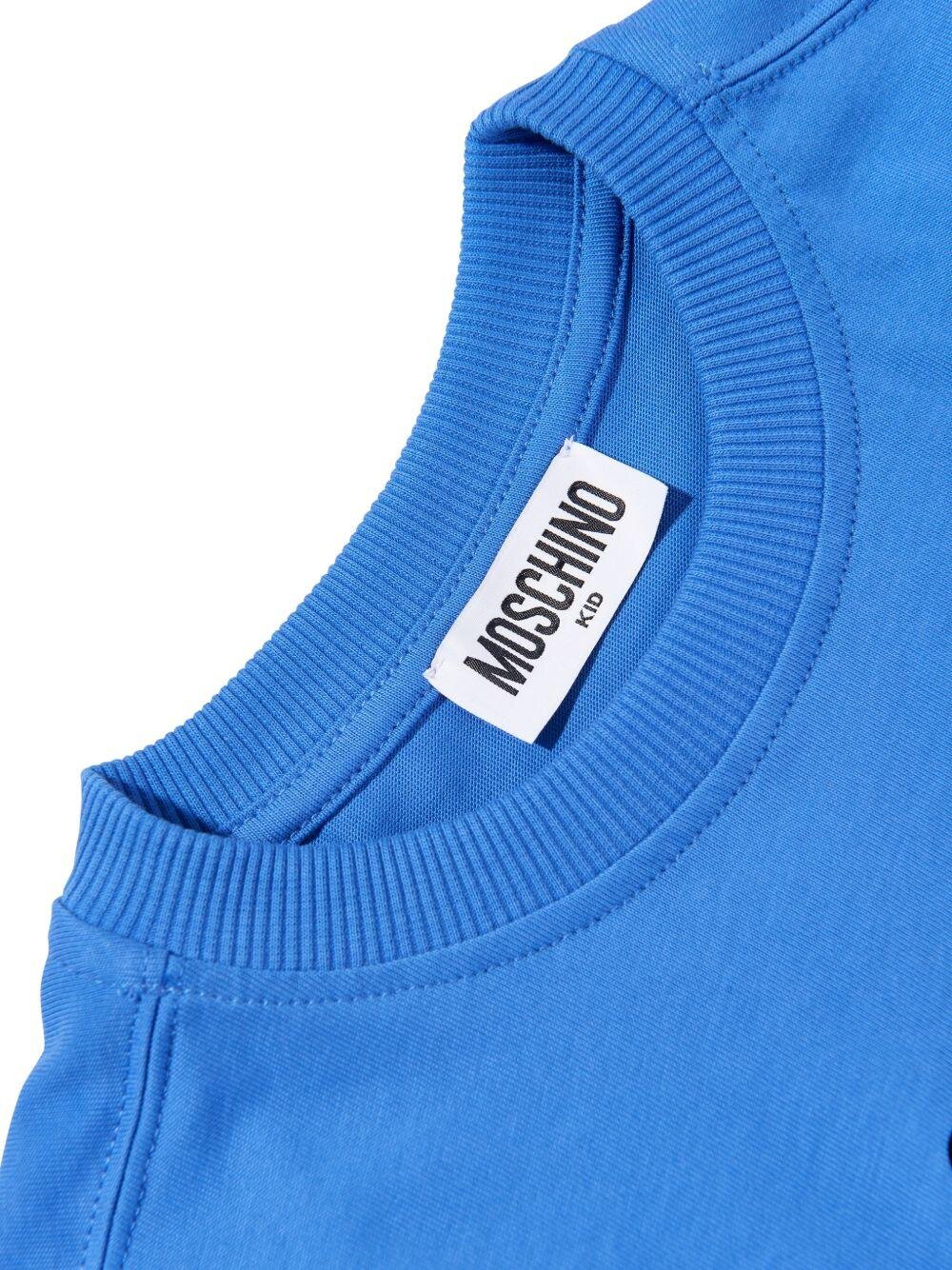 Moschino Tshitrt Blu Royal Bambina Girocollo Estivo In Cotone 15524228530559_