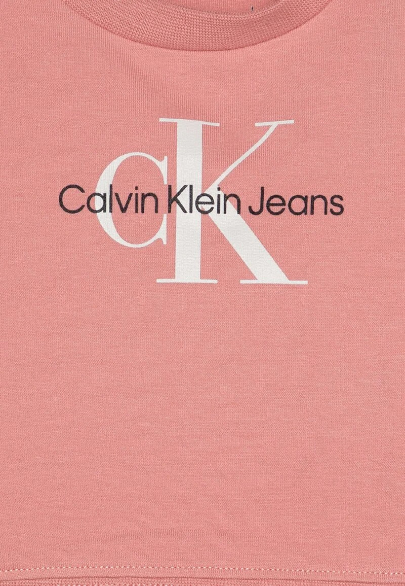 Completo Calvin Klein neonata rosa e bianco maniche lunghe e corte - ROSA | CammarataMode
