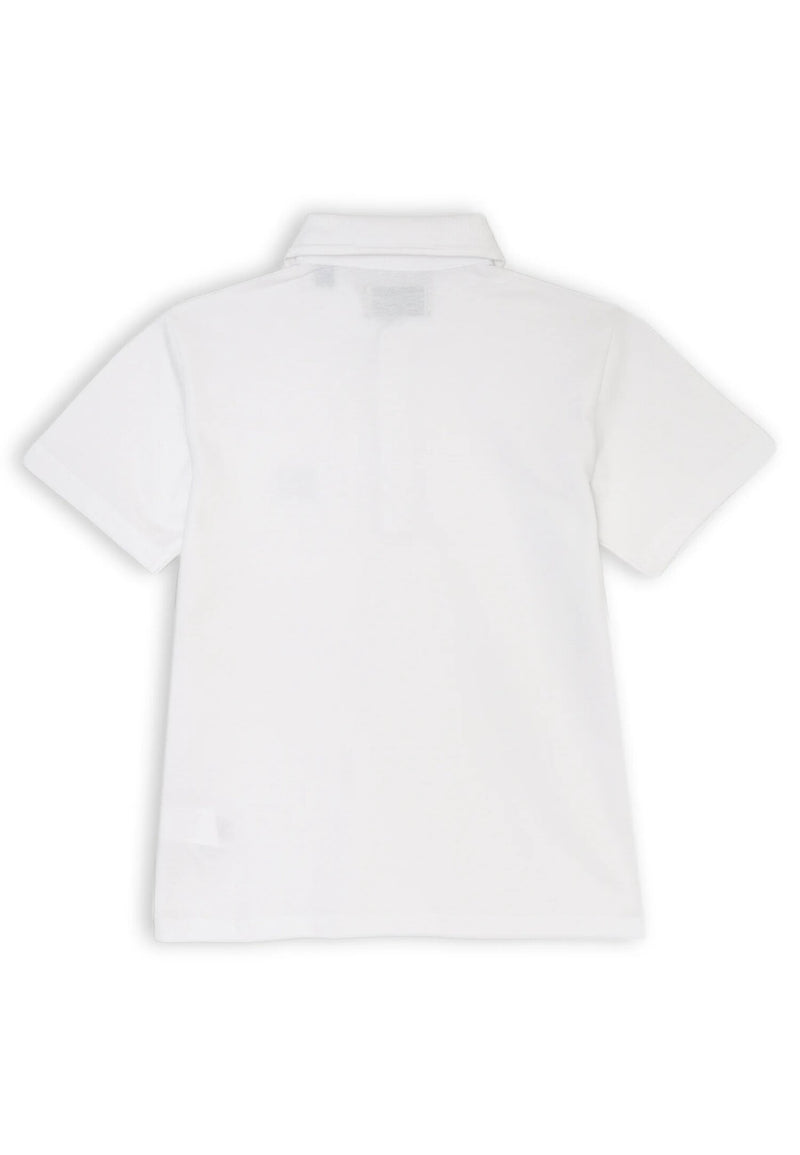 Roy Rogers - White Polo Shirt Kids Half Sleeve Spring-Summer - WHITE | CammarataMode