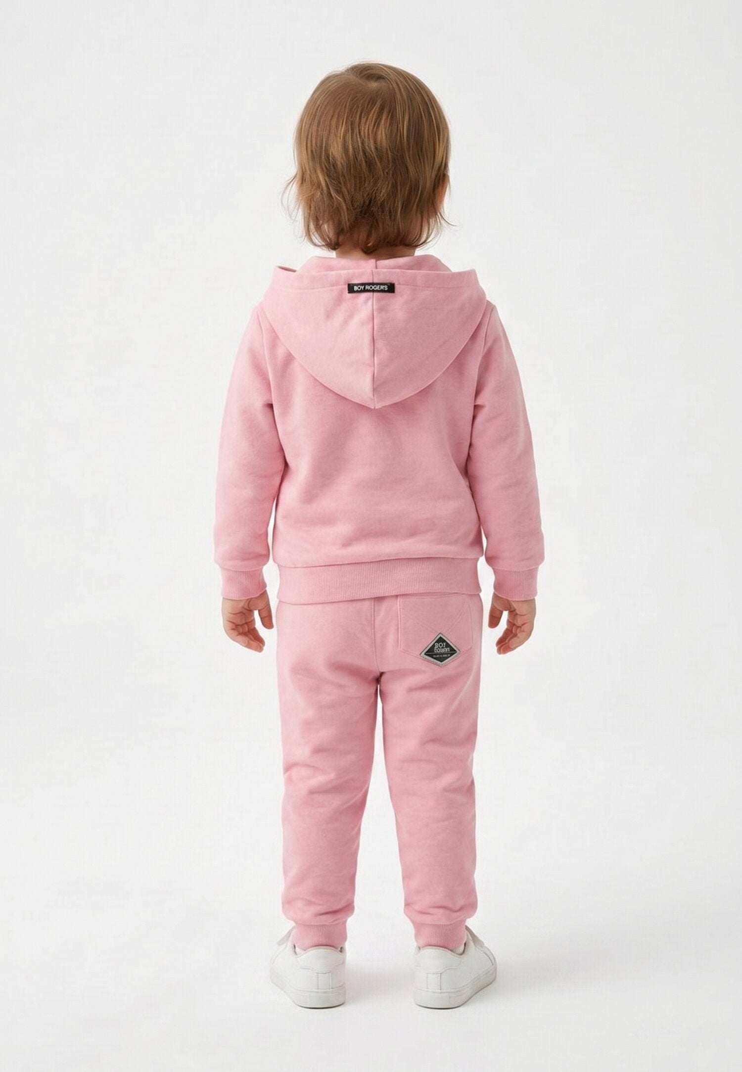 Roy Roger's Tuta Con Zip e Cappuccio Rosa Neonata RG185_