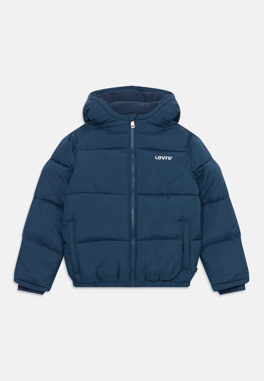 Levi’s Piumino Bambino con Cappuccio e Logo – Blu Navy