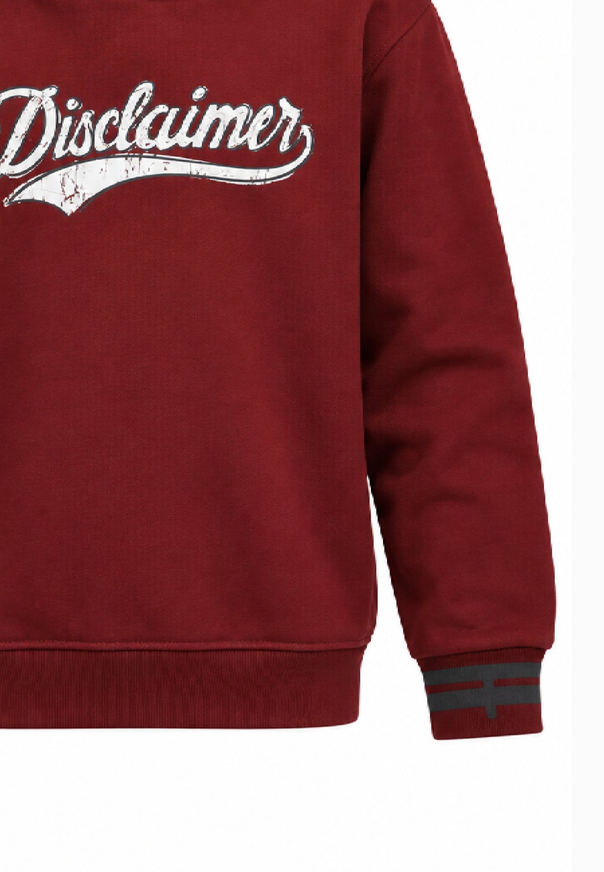 Disclaimer FELPA BORDEAUX CON CAPPUCCIO A CONTRASTO Bambini e ragazzi 26IDK59123.BORDEAUX_