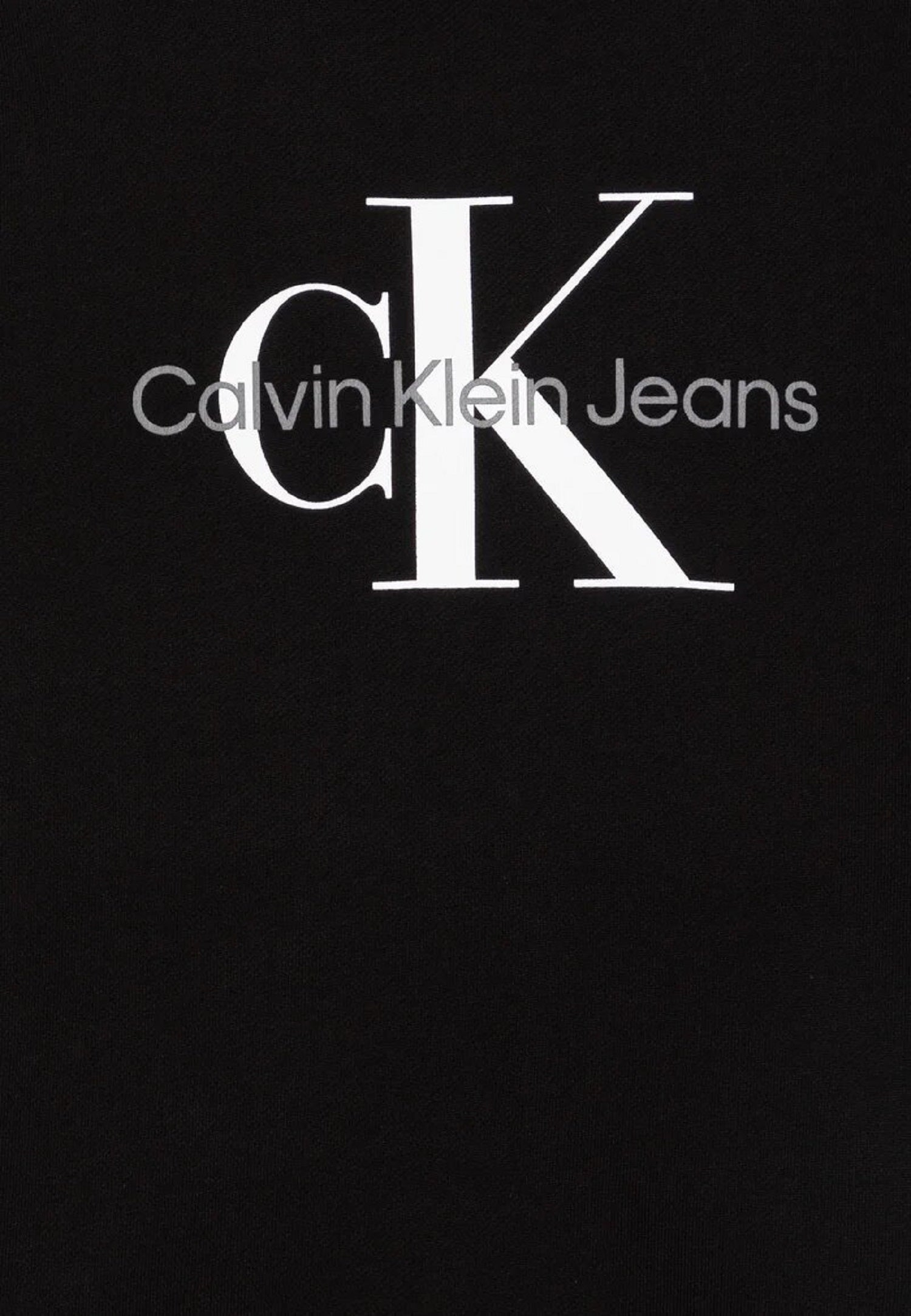 Felpa Calvin Klein nera logo CK bambino