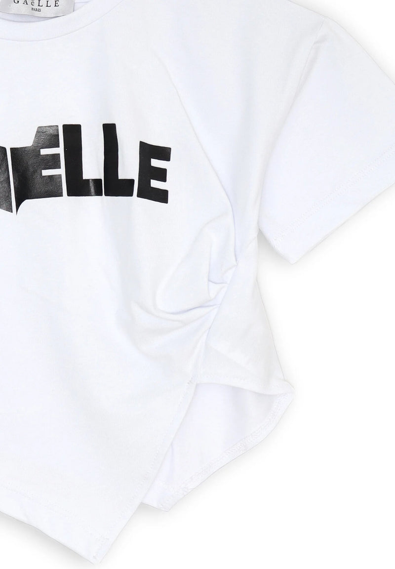 Gaelle Paris - Completo short e t-shirt corta bianco nero - BIANCO | CammarataMode