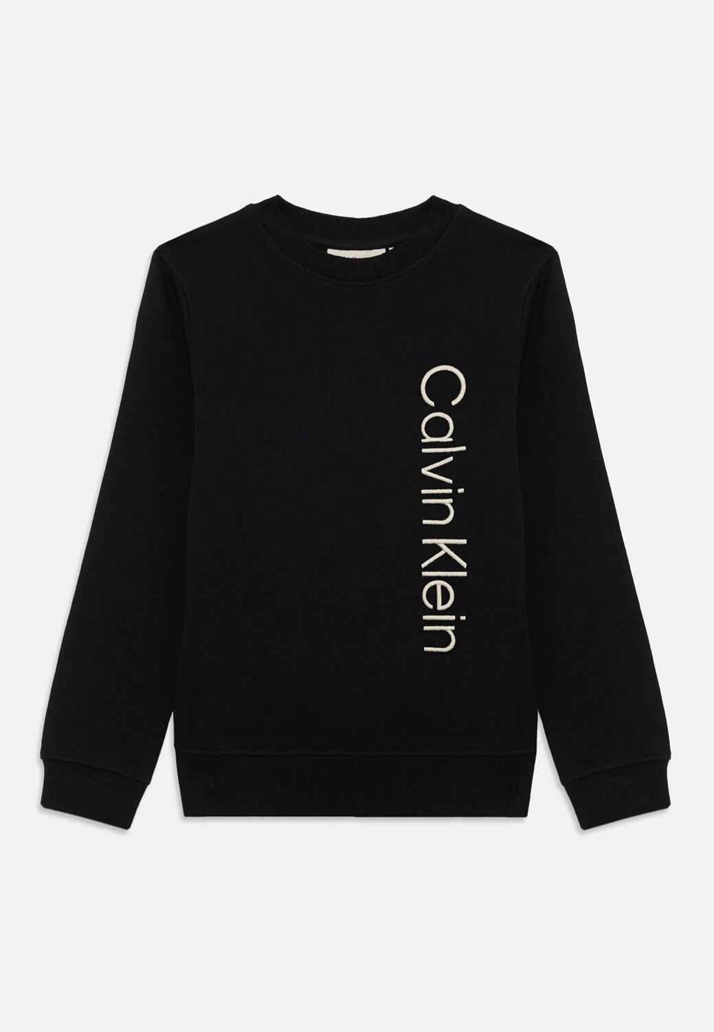 Calvin Klein Felpa Bambino – Nera Cotone 100% con Logo Laterale