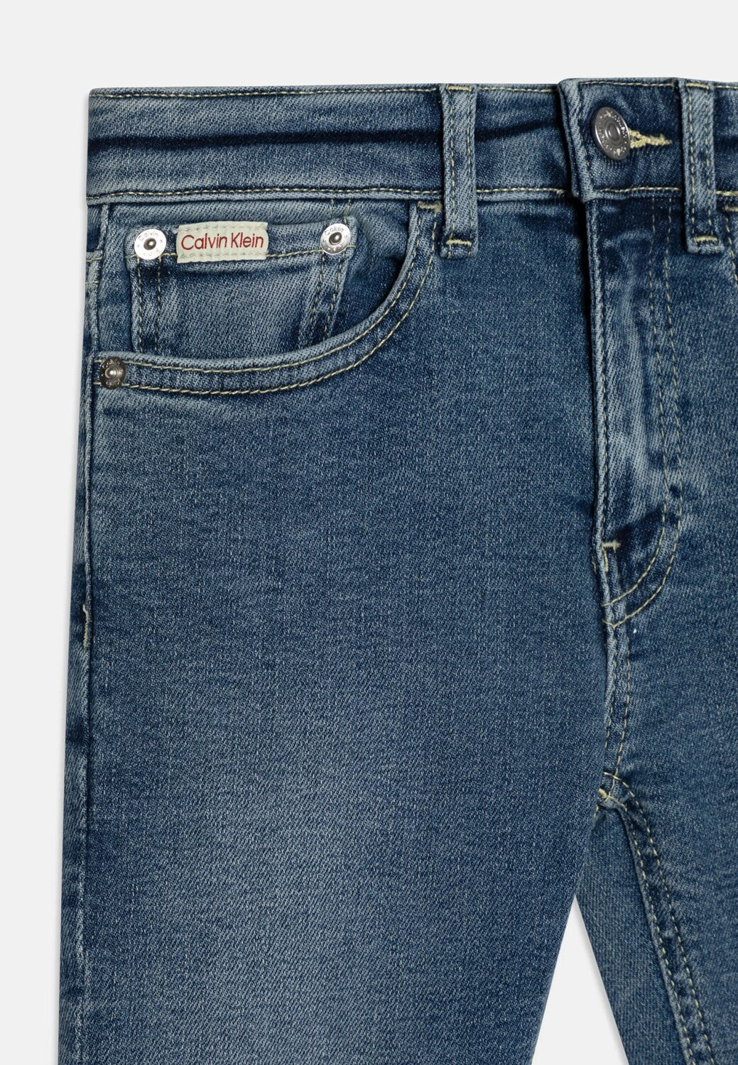 Calvin Klein Jeans Blu Denim Bamino In Cotone Vita Regolabile Sportivo AI25