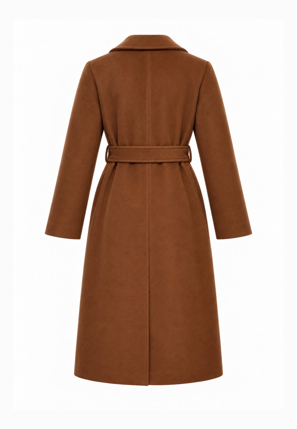 Kocca cappotto marrone lungo con bottoni e cintura Bambine e ragazze welff.marrone_