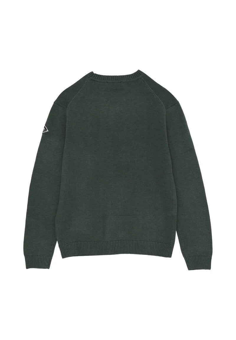 Roy Rogers maglione bambino e ragazzo verde cotone e lana logo | CammarataMode