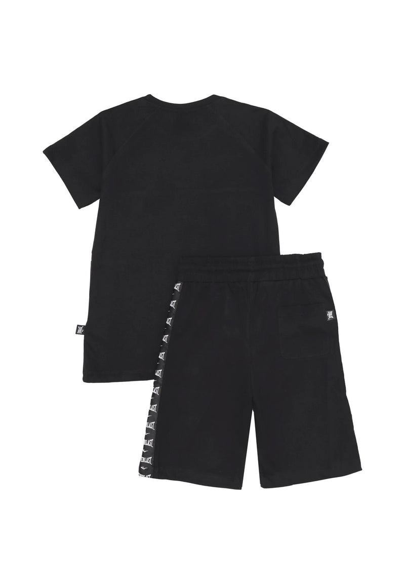 Everlast Completo t-shirt e bermuda Bambino nero 8-16 anni bande logo - NERO | CammarataMode