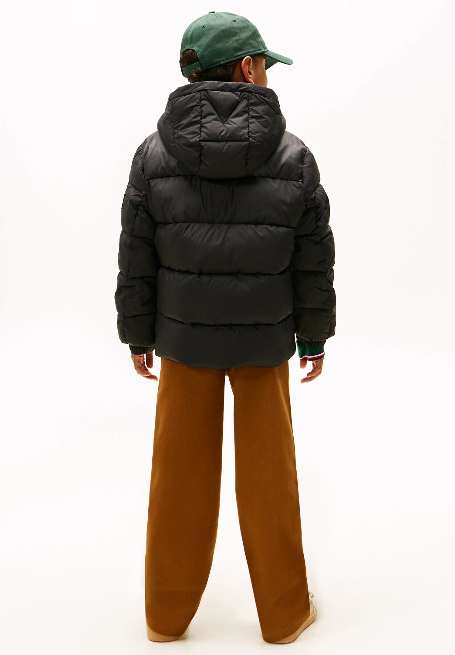 Tommy Hilfiger Giubotto Nero Bambino In Poliestere Con Cappuccio | Casual AI25 | CammarataMode