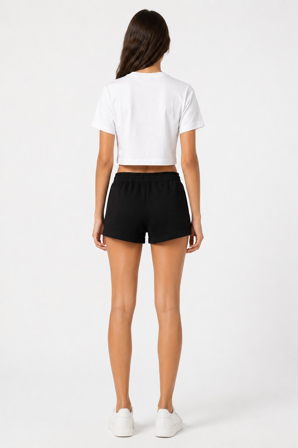 Disclaimer Completo Bianco Logo Glitter Bambina Modello Crop - 26EDK58952+58953_