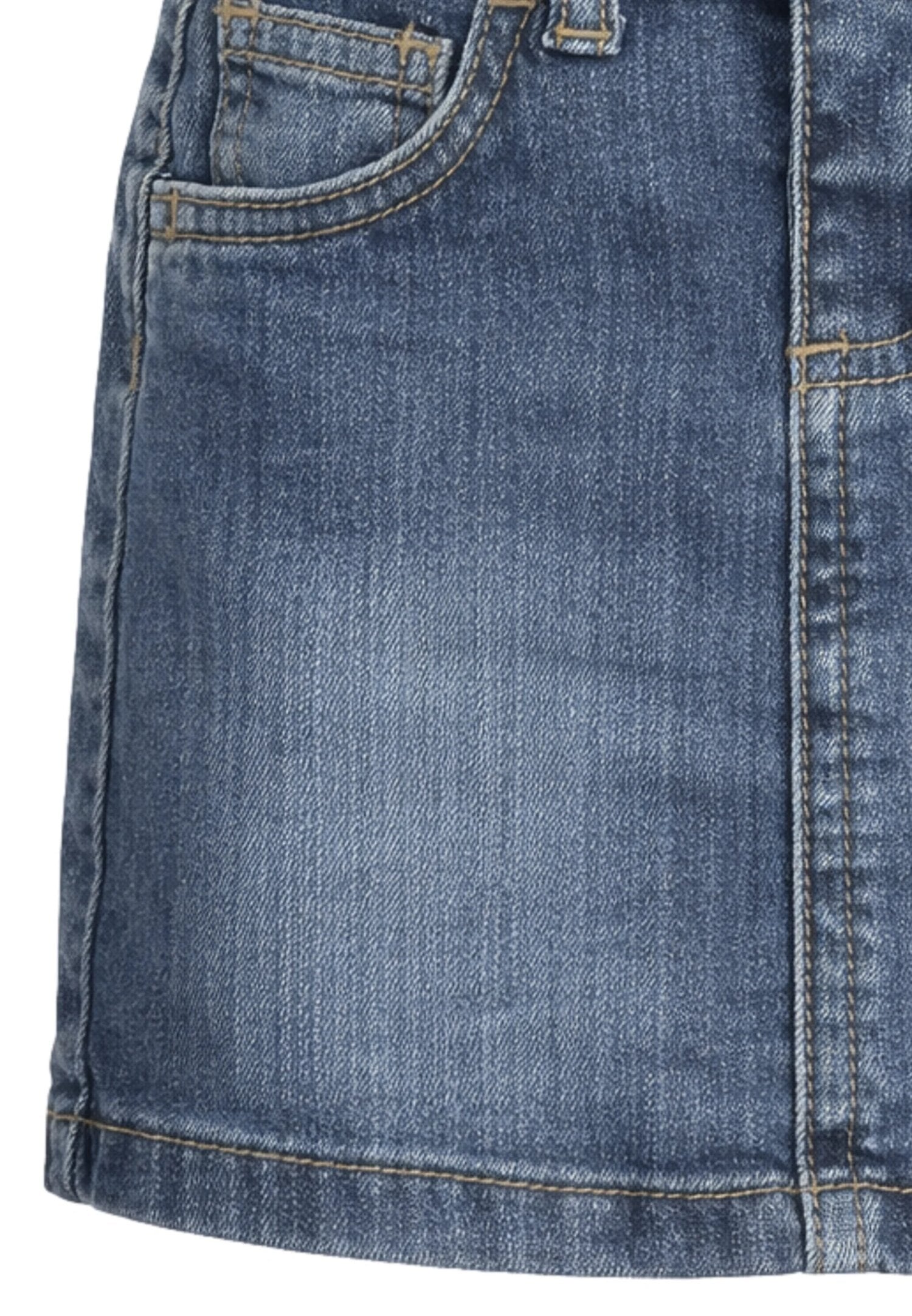 Roy Roger's Gonna Jeans Neonata Tasche Laterali Passeggio In Denim RG194_