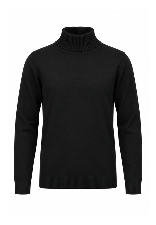 OVERD MAGLIONE NERO A COLLO ALTO Bambini e ragazzi OK101SMG.NE_