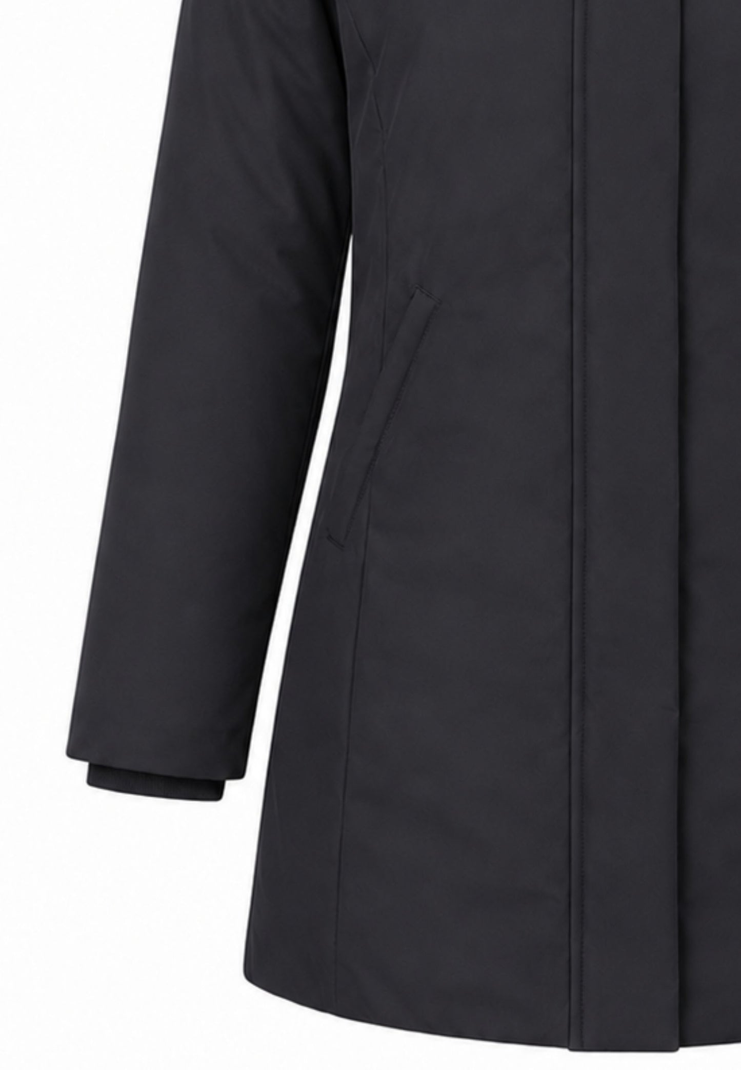 Bomboogie GIUBBOTTO NERO CON CAPPUCCIO E PELLICCIA VERA Bambine e ragazze CG 583V T ACR 6.NE_