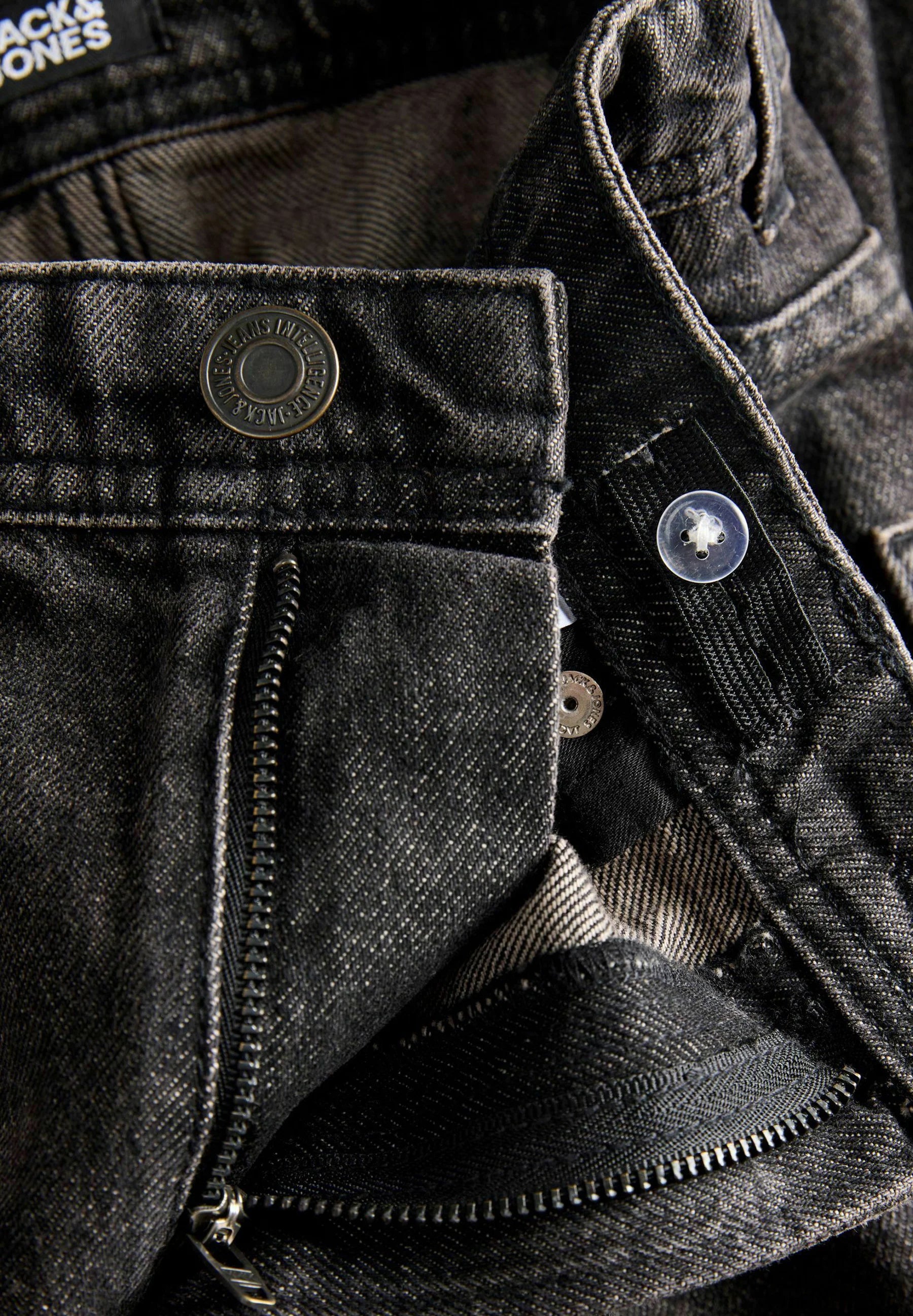 Jack & Jones JEANS NERO RELAXED/CHRIS A CINQUE TASCHE Bambini e ragazzi 12303336.NE_
