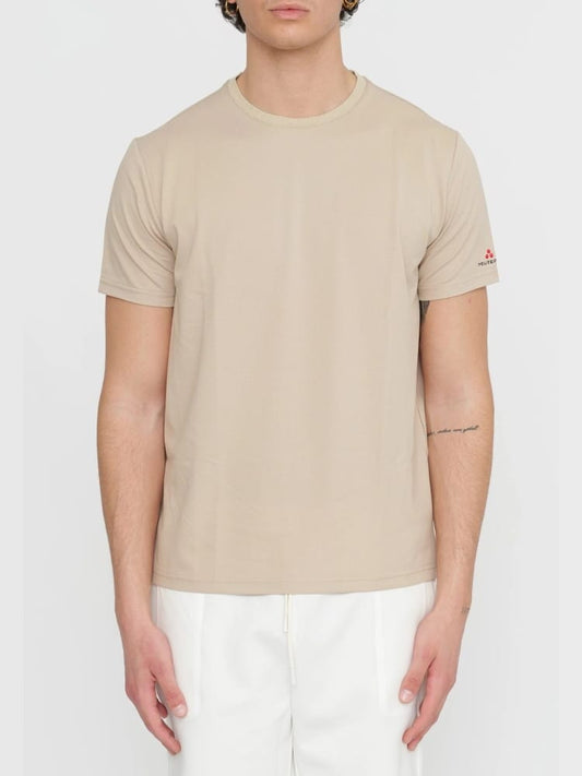 Peuterey tshirt beige uomo logo ul braccio