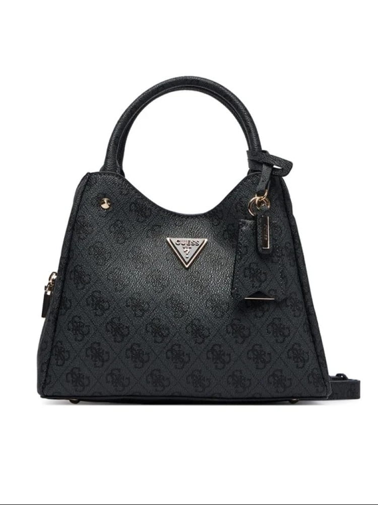 Guess borsa nera donna logo all over