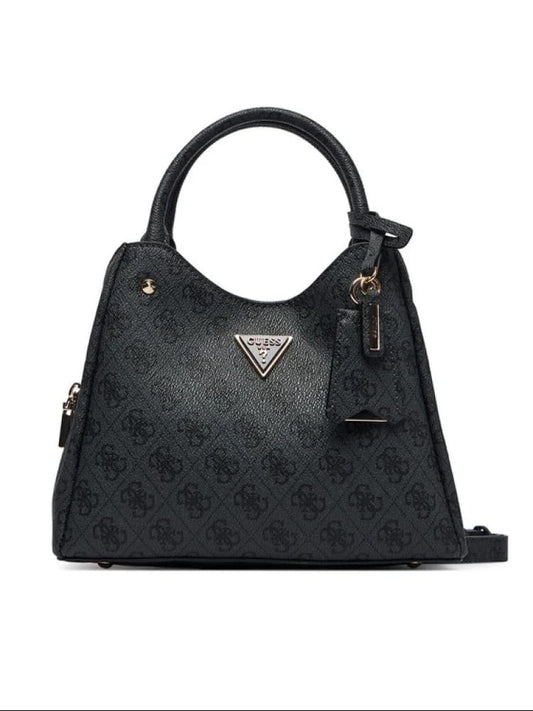 Guess borsa nera donna logo all over