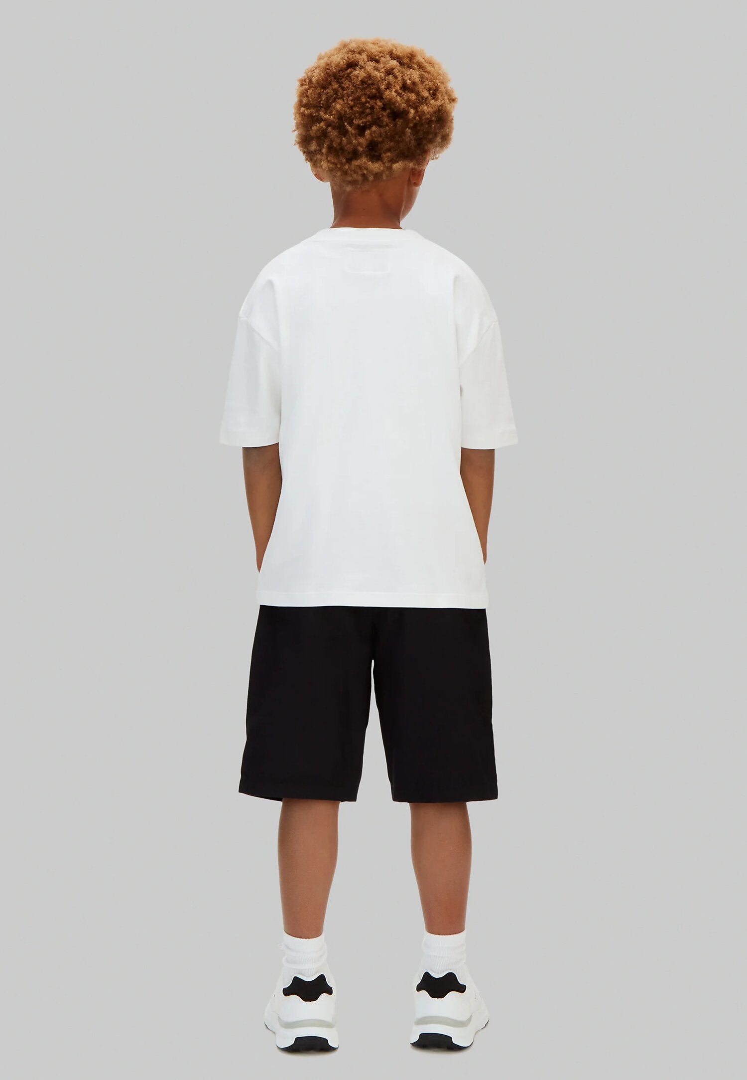 Calvin Klein Bermuda Nero Con Logo Ck Gamba Bambino LVCKSJC79BBEH_