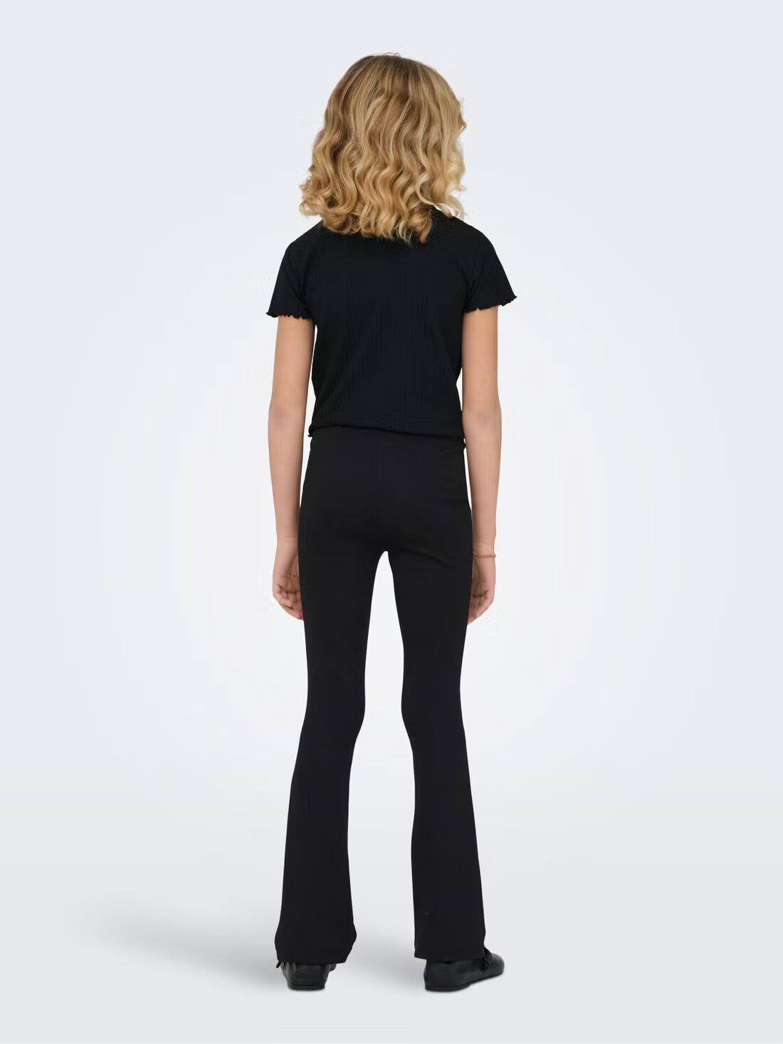 Only Kids Legging Neri a Zampa Di Elefante Bambina 15193010_