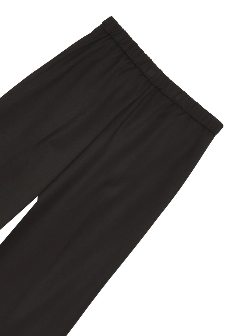 Kocca pantaloni neri bambina a vita alta gamba ampia eleganti - NERO | CammarataMode