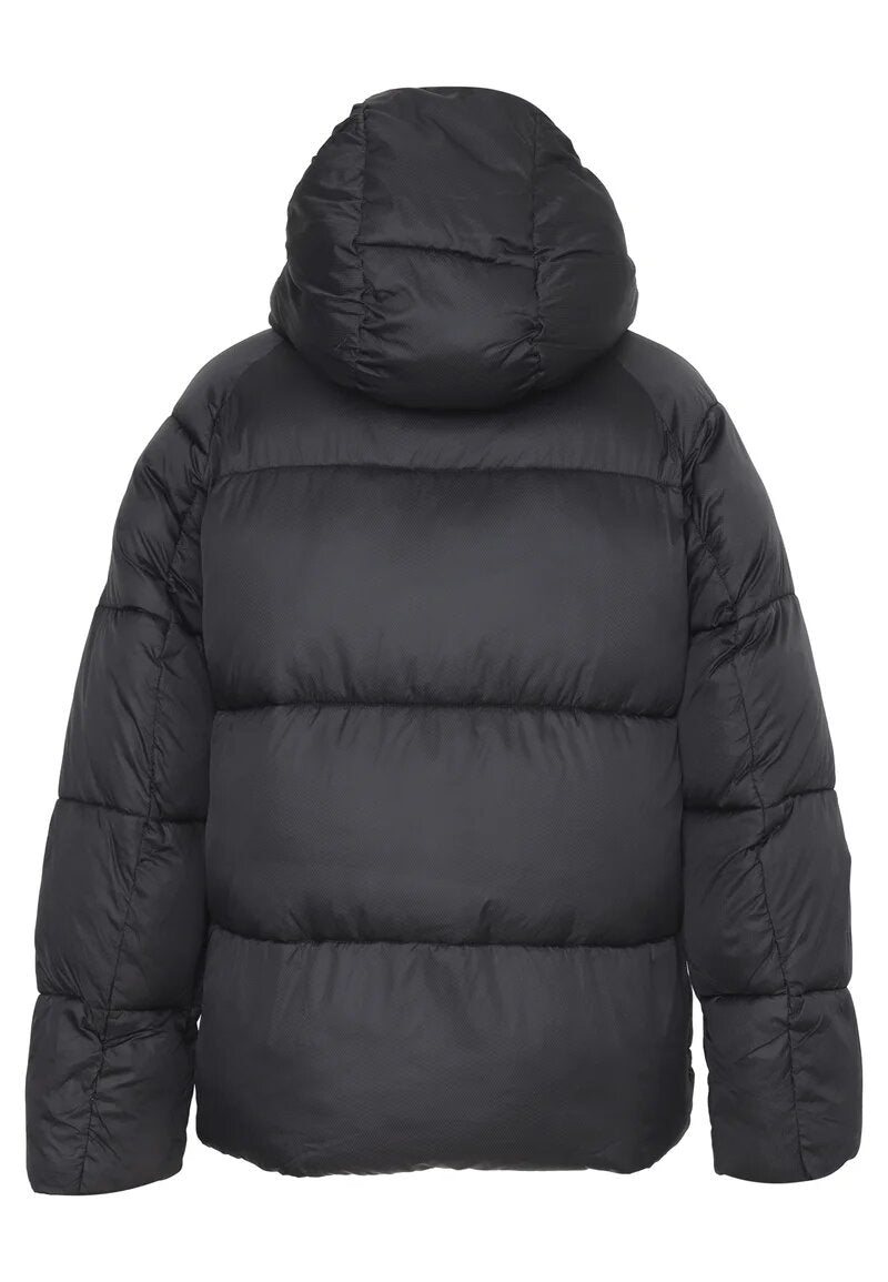 Refrigiwear Giubbotto Nero Bambino In Nylon Con Cappuccio Invernale AI25