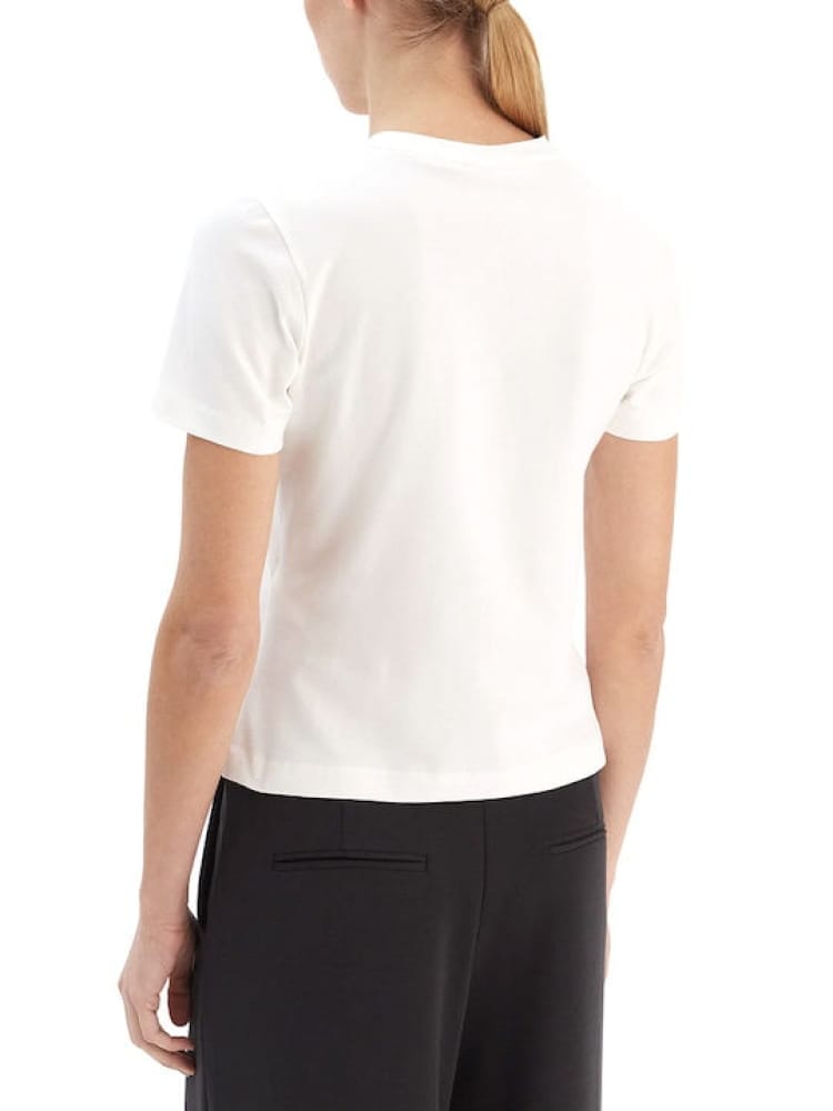 Guess tshirt bianca donna con logo