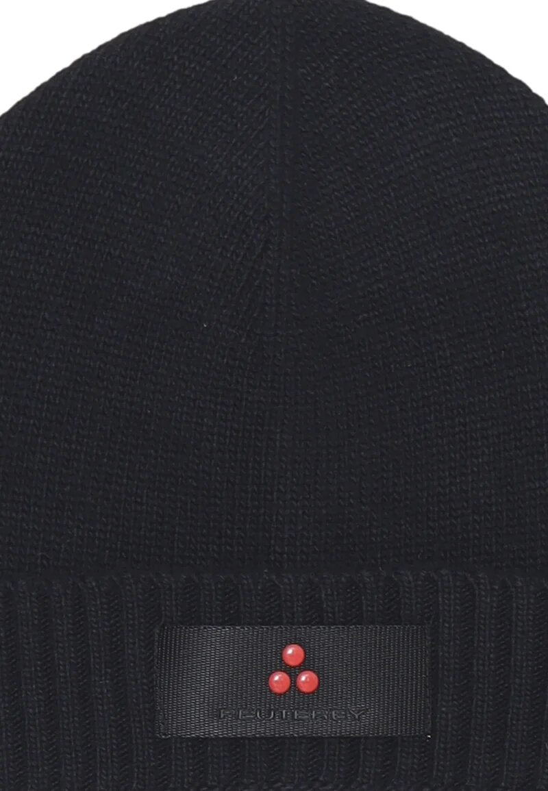 Peuterey berretto blu scuro bambino e ragazzo in lana e cashmere - BLU | CammarataMode