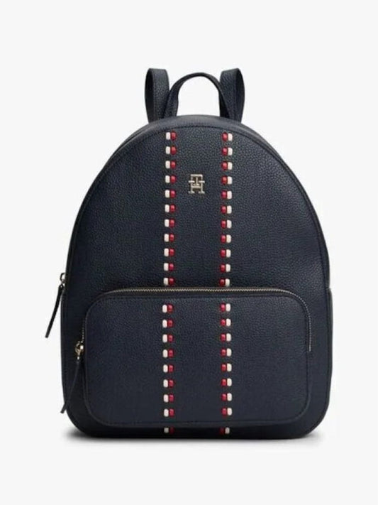 Tommy Hilfiger zaino blu navy donna mini logo | Misure:  35 x 27 x 11 cm