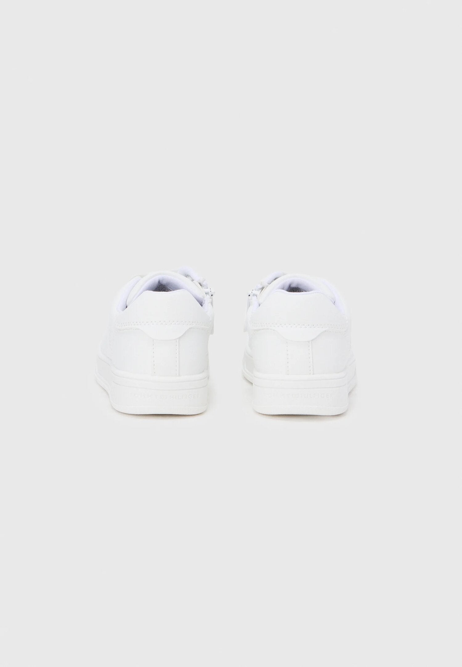 Tommy Hilfiger Scarpe Bianche Bambino Chiusura Lacci Quotidiano In Ecopelle 2