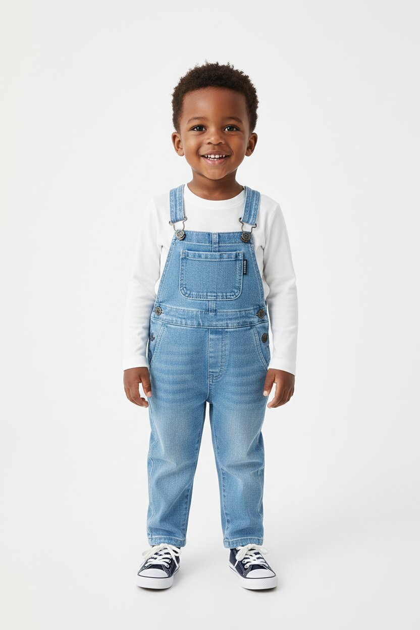 Tommy Hilfiger Set Salopette Bambino In Cotone Maniche Lunghe Passeggio PE26