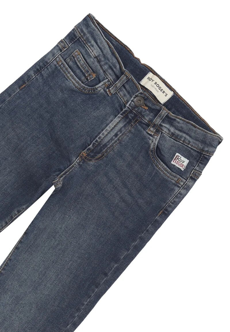 Roy Rogers Jeans a Sigaretta bambino – Denim Blue Cotone 100%