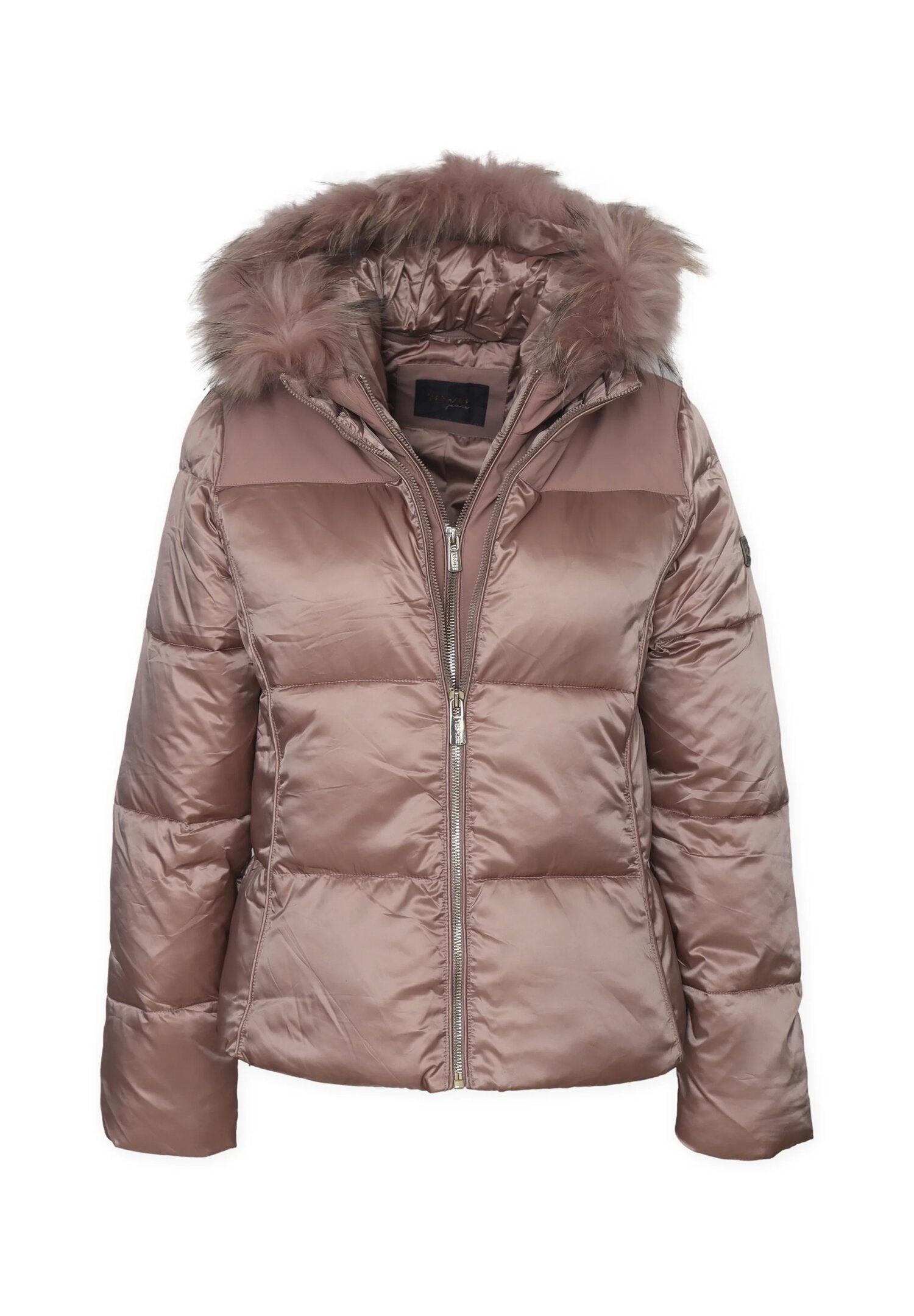 Piumino rosa con pelliccia bambina 6-16 anni - Yess Zee Essenza