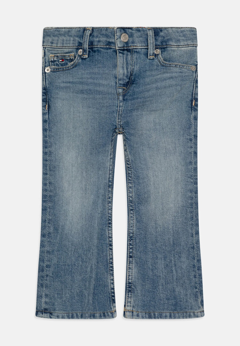 Jeans zampa Tommy Hilfiger bambina ragazza denim primavera estate - DENIM | CammarataMode