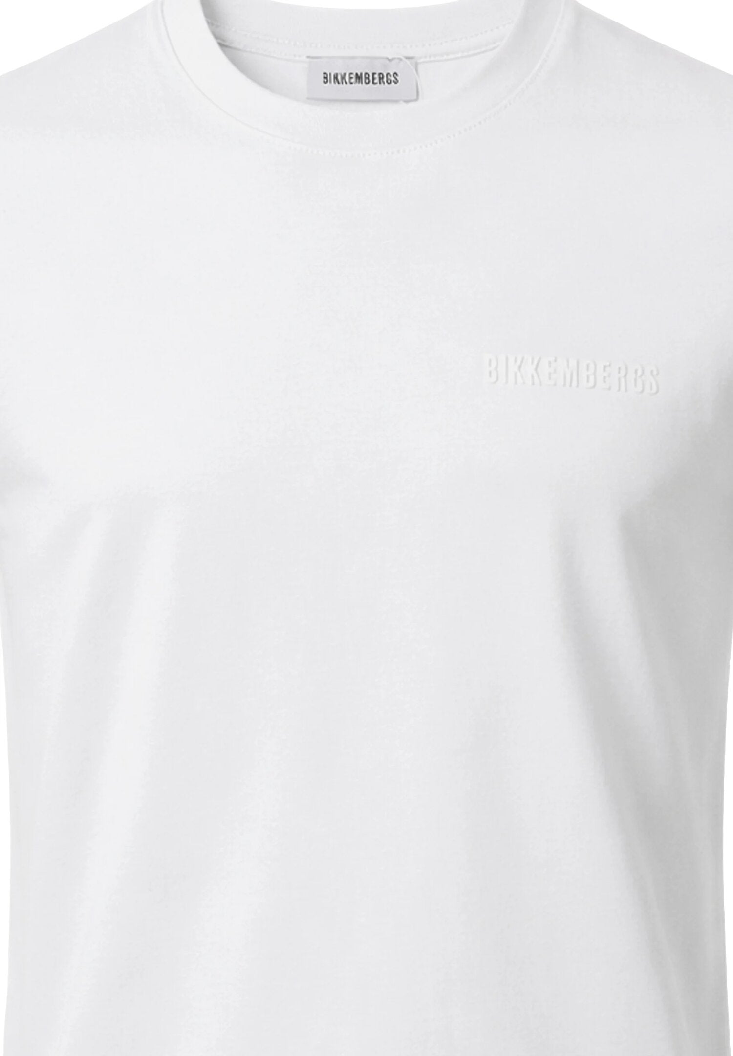 Bikkembergs t Shirt Bianca Con Logo Piccolo Bambino BK3982_
