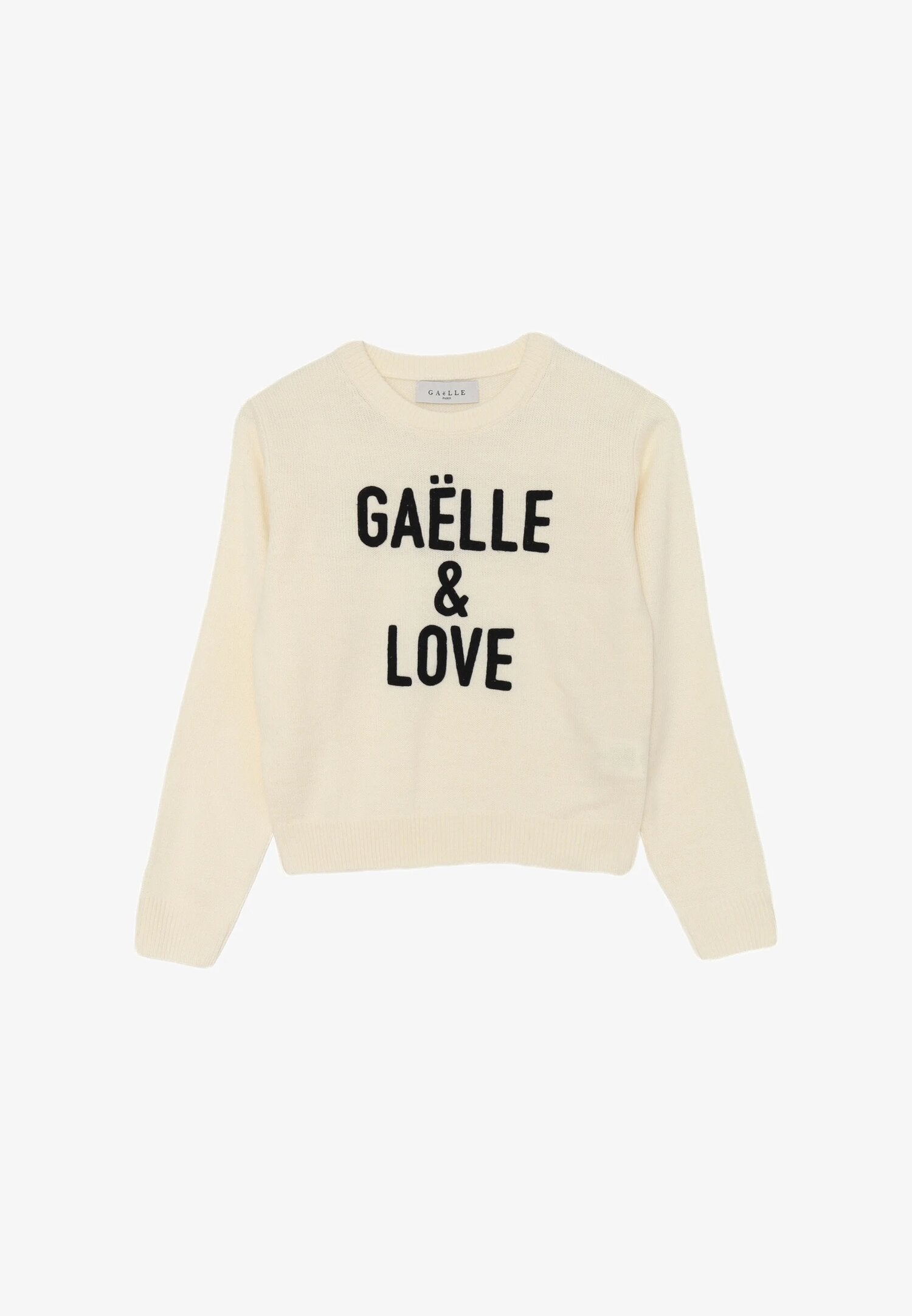 Gaelle Paris Maglioncino Panna Bambina In Lana Girocollo | Invernale AI25 | CammarataMode