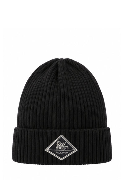 Roy Roger's CAPPELLO NERO IN MAGLIA CON LOGO PATCH Bambini e ragazzi RX397/00.NE_
