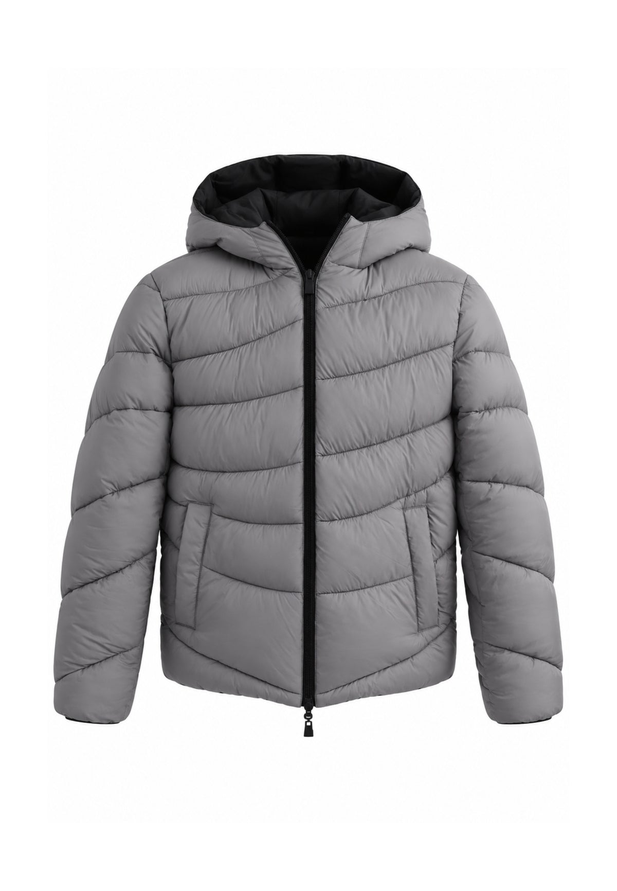 SUNS GIUBBOTTO NERO E GRIGIO REVERSIBILE Bambini e ragazzi GBS7311U.NE_